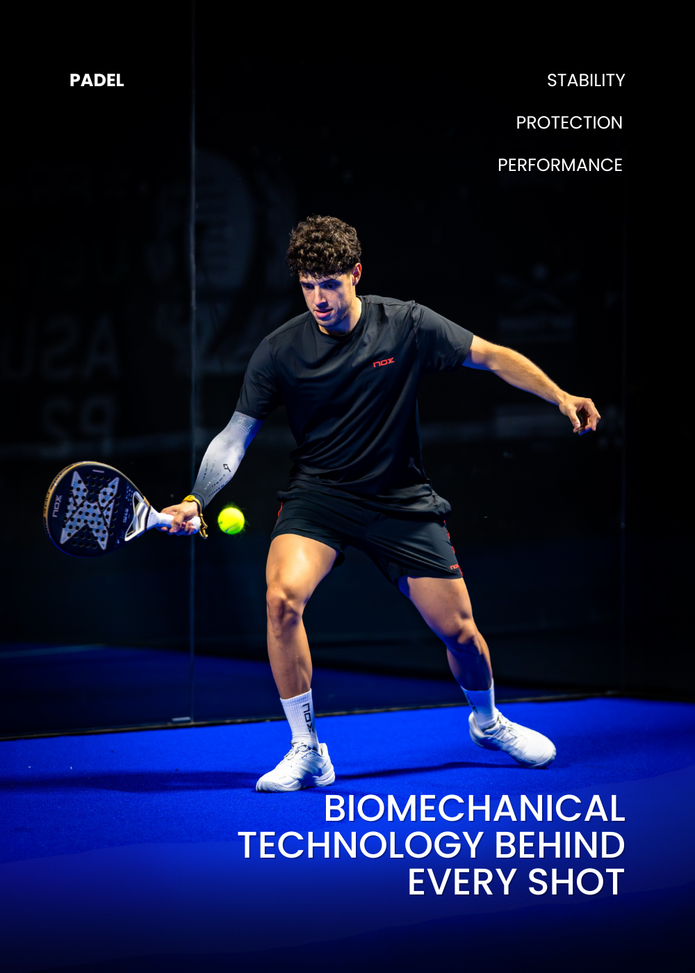FLOKY padel - biomechanical technology behind every shot